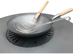 Clearance Remundi Wok-Set 3-teilig Edelstahl 56 cm x 35 cm x 12 cm