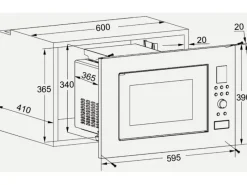 Wolkenstein Einbau-Mikrowelle WMW900-25GB EB< Haushaltsgeräte|Einbauküchen