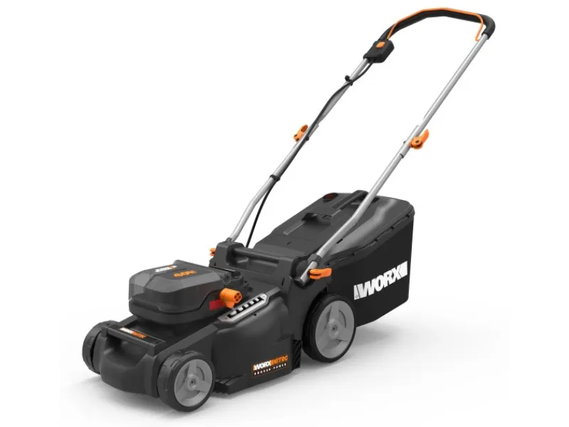 Worx Einhebelmischer<Akku-Rasenmäher 2-in-1 WG737E Nitro 40 V
