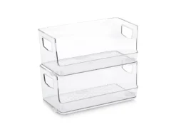 New Zeller Aufbewahrungsboxen-Set Kunststoff 2-teilig Transparent