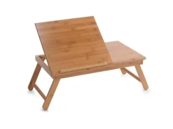 Zeller Küchenhelfer<Betttablett Bambus mit Leseklappe 21,5 cm x 33 cm x 55 cm Natur