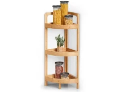 Zeller Eckregal Bambus 85 cm x 29 cm x 29 cm< Küchenregale
