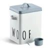 Zeller Futterdose Woof Metall 23,4 cm x 16,2 cm x 25,8 cm Weiß< Vorratsdosen