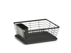 Zeller Geschirrabtropfständer Metall/Kunststoff 14,5 cm x 30,5 x 37 cm Schwarz< Abtropfgestelle