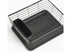 Zeller Geschirrabtropfständer Metall/Kunststoff 14,5 cm x 30,5 x 37 cm Schwarz< Abtropfgestelle