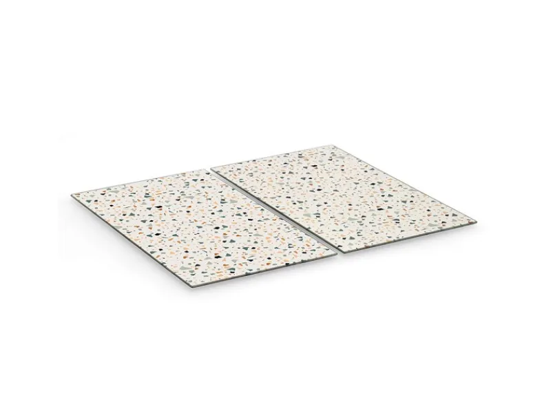 Zeller Schneidebretter|Küchenhelfer<Herdabdeck-/Schneideplatten-Set Terrazzo 2-teilig Bunt
