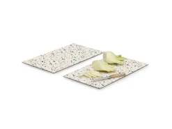 Zeller Schneidebretter|Küchenhelfer<Herdabdeck-/Schneideplatten-Set Terrazzo 2-teilig Bunt