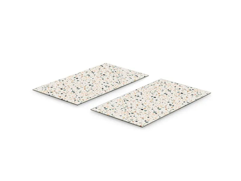Zeller Schneidebretter|Küchenhelfer<Herdabdeck-/Schneideplatten-Set Terrazzo 2-teilig Bunt