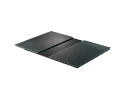 Zeller Schneidebretter<Herdabdeck-/Schneideplatten-Set Granit-Optik 2-teilig Anthrazit