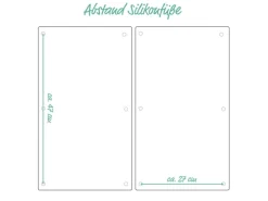 Zeller Schneidebretter<Herdabdeck-/Schneideplatten-Set Granit-Optik 2-teilig Anthrazit