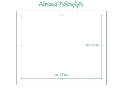 Zeller Herdblende-/Abdeckplatte Schiefer-Optik Glas 50 cm x 56 cm Anthrazit< Küchenrückwände|Küchenhelfer