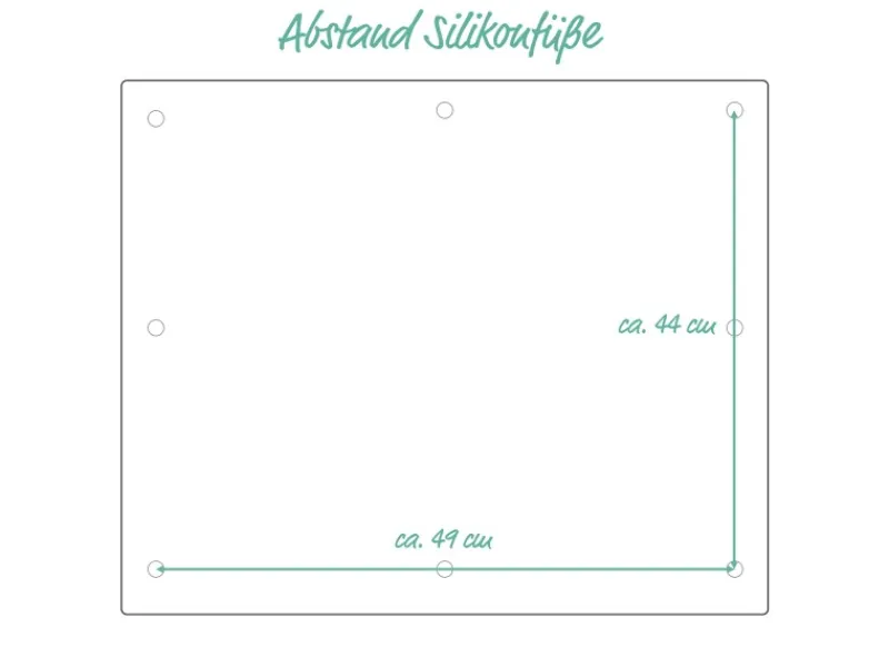 Zeller Schneidebretter|Küchenhelfer<Herdblende-/Abdeckplatte Glas 50 cm x 56 cm Schwarz
