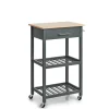 Sale Zeller Küchenrollwagen MDF/Bambus 93 cm x 40 cm x 58 cm Anthrazit