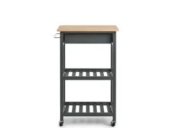 Sale Zeller Küchenrollwagen MDF/Bambus 93 cm x 40 cm x 58 cm Anthrazit