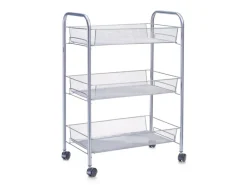 Zeller Rollwagen Mesh 62,5 cm x 26 cm x 44 cm< Servierwagen