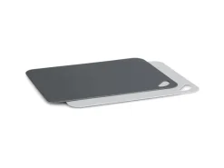 Zeller Schneidebretter<Schneidematten-Set Kunststoff 2-teilig 29 cm x 38 cm Anthrazit/Grau