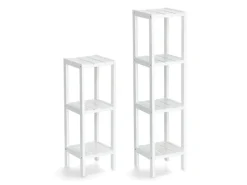 Zeller Standregal mit 3 Ablagen MDF 22 cm x 22 cm x 65 cm Weiß< Küchenregale