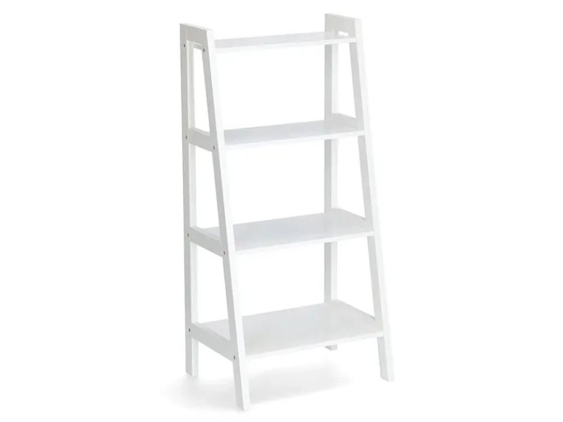 Zeller Standregal mit 4 Ablagen MDF 43 cm x 32 cm x 90 cm Weiß< Küchenregale