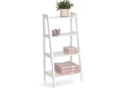 Zeller Standregal mit 4 Ablagen MDF 43 cm x 32 cm x 90 cm Weiß< Küchenregale
