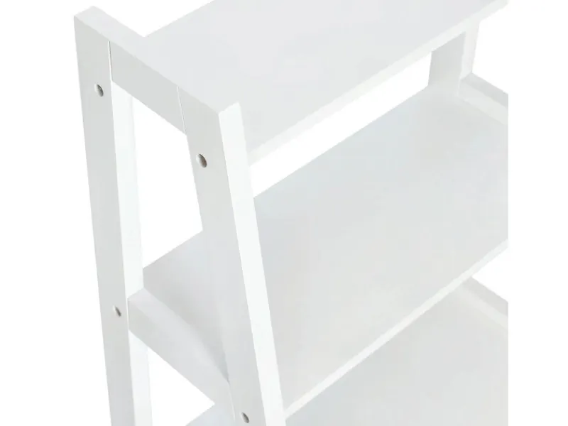 Zeller Standregal mit 4 Ablagen MDF 43 cm x 32 cm x 90 cm Weiß< Küchenregale