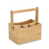 Clearance Zeller Utensilienhalter mit Tragegriff Bambus 23 cm x 14 cm x 21,5 cm Natur