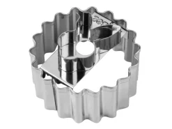 Zenker Aussstecher Linzer Hasenkopf ca. 50 mm x 50 mm x 26 mm Silber< Küchenhelfer