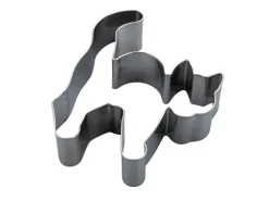 Küchenhelfer<Zenker Ausstecher Katze 9,5 cm x 7,9 cm x 2,6 cm Silber