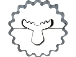 Zenker Ausstecher Linzer mit Elchkopf Ø 54 mm x 36 mm Silber