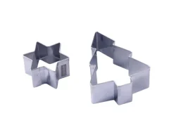 Zenker Patisserie Küchenhelfer<Zenker Ausstecher-Set Baum und Stern Silber 2-teilig