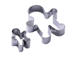 Zenker Patisserie Küchenhelfer<Zenker Ausstecher-Set Lebkuchenmann Silber 2-teilig