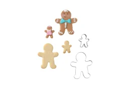 Zenker Patisserie Küchenhelfer<Zenker Ausstecher-Set Lebkuchenmann Silber 2-teilig
