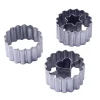 Zenker Patisserie Küchenhelfer<Zenker Ausstecher-Set Linzer Herz und Stern Silber 3-teilig