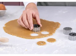 Zenker Patisserie Küchenhelfer<Zenker Ausstecher-Set Linzer Herz und Stern Silber 3-teilig