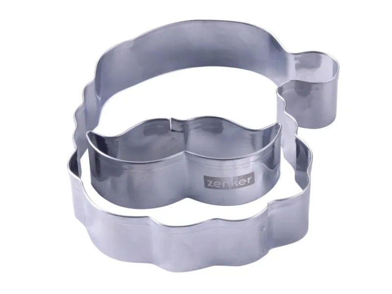Zenker Patisserie Zenker Ausstecher-Set Santa Silber 2-teilig< Küchenhelfer
