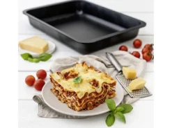 Zenker Lasagneform 40 cm x 29 cm x 6 cm Schwarz< Küchenhelfer