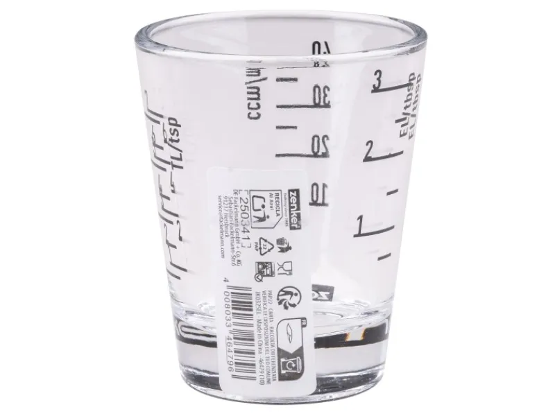 Zenker Patisserie Zenker Messbecher aus Glas 40 ml Transparent< Küchenhelfer