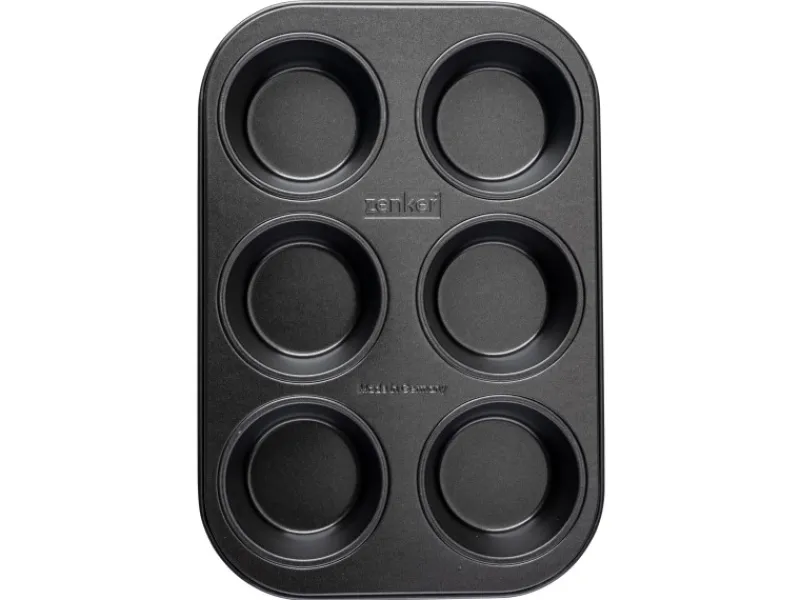 Küchenhelfer<Zenker Muffinform 6er 28 cm x 19 cm Anthrazit