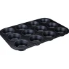 Küchenhelfer<Zenker Muffinform 12er 38 cm x 26 cm Schwarz
