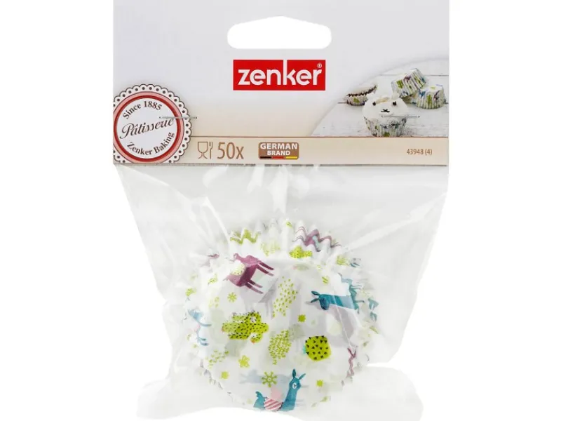 Best Zenker Patisserie Papierbackförmchen Lama/Kaktus 50 Stück