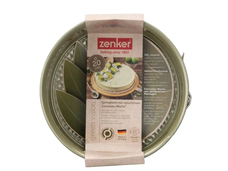 Zenker Springform Flachboden Green Vision Ø 20 cm x 7,5 cm< Küchenhelfer