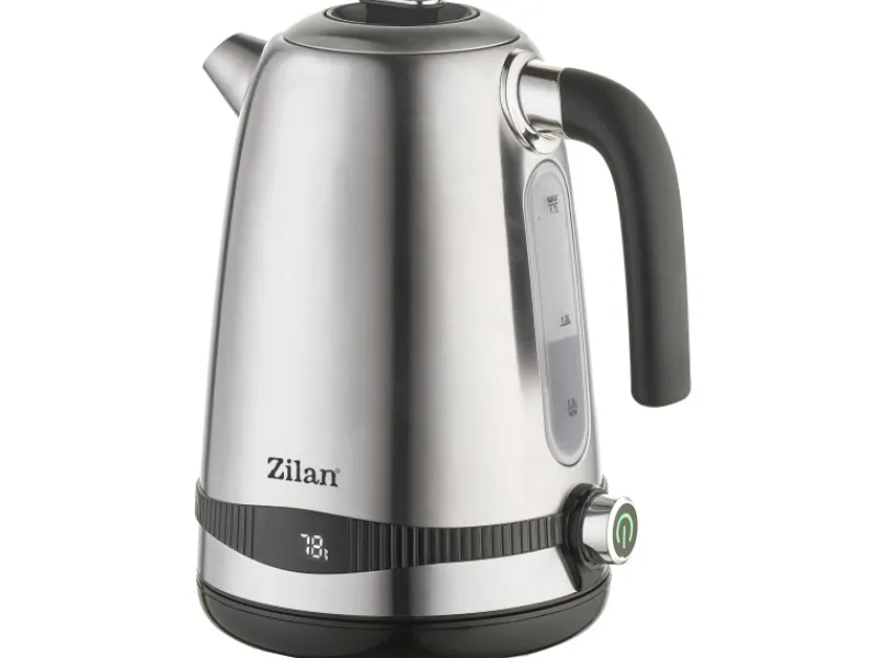Zilan Haushaltsgeräte<ZLN-1000 Wasserkocher mit Temperatureinstellung Edelstahl 1,7 L