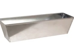 Discount Zink-Blumenkasten für Palettenbau 38 cm x 13 cm x 9,5 cm Silber