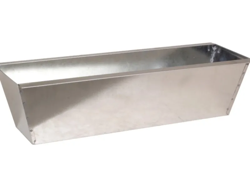 Discount Zink-Blumenkasten für Palettenbau 38 cm x 13 cm x 9,5 cm Silber